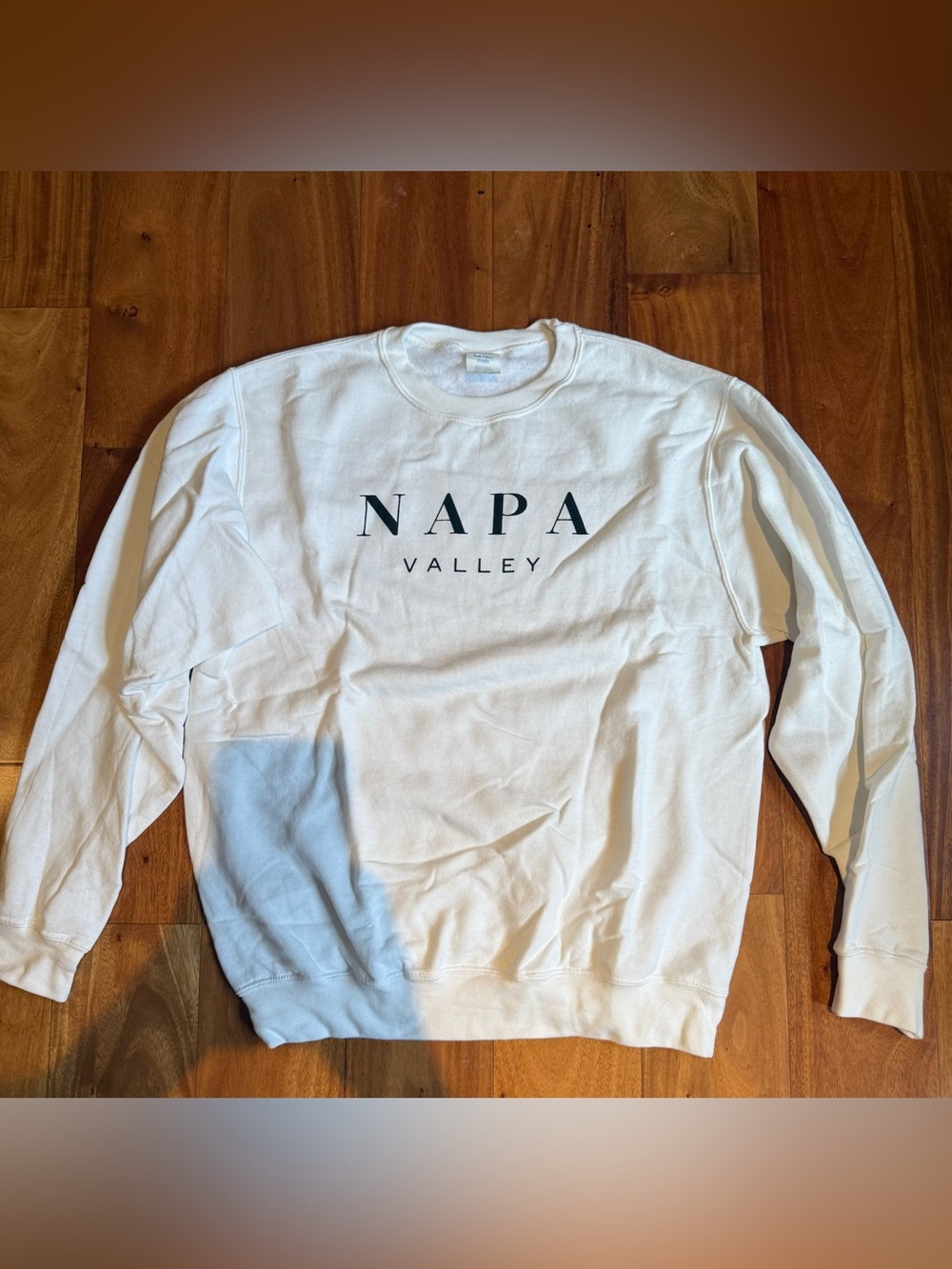 Women’s Napa Valley White Crewneck Sweatshirt